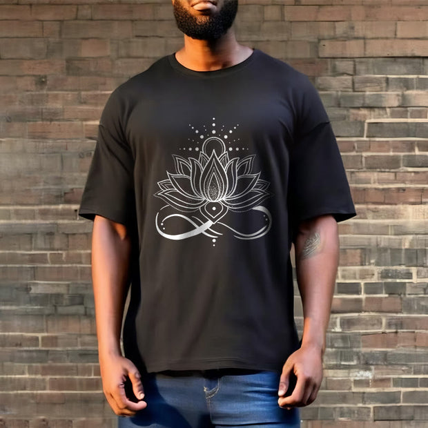 Buddha Stones Lotus Flower Sun Design Tee T-shirt