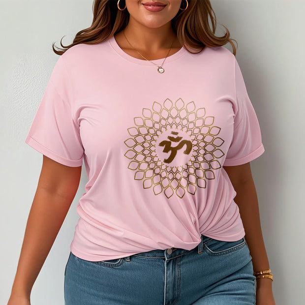 Buddha Stones Rhombus OM Design Tee T-shirt