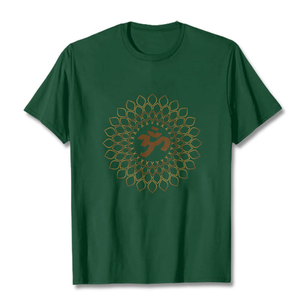 Buddha Stones Rhombus OM Design Tee T-shirt