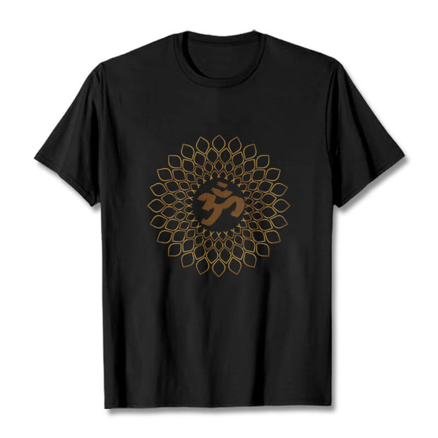 Buddha Stones Rhombus OM Design Tee T-shirt