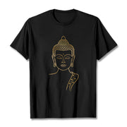 Buddha Stones Golden Buddha In Deep Meditation Tee T-shirt
