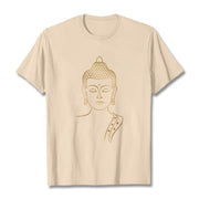 Buddha Stones Golden Buddha In Deep Meditation Tee T-shirt