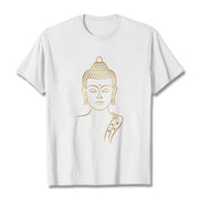 Buddha Stones Golden Buddha In Deep Meditation Tee T-shirt