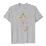 Buddha Stones Golden Buddha In Deep Meditation Tee T-shirt