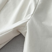 Buddha Stones Commute Casual Solid Color Ankle-Length Women's Wide Leg Cotton Pants With Pockets