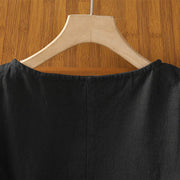 Buddha Stones Casual Summer Plain Crew Neck Women's  Cotton Short Sleeve T-Shirt