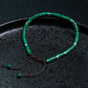 Buddha Stones Malachite Anti-Anxiety Spacer Bead Bracelet