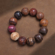 Gratuit aujourd'hui: protection de guérison Sandalwood Chinois Zodiac Dragon Phoenix FU Bracelet de caractère