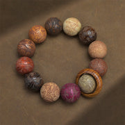 Gratuit aujourd'hui: protection de guérison Sandalwood Chinois Zodiac Dragon Phoenix FU Bracelet de caractère