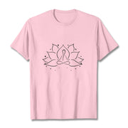 Buddha Stones Lotus Flower Meditative Yoga Pose Design Tee T-shirt