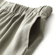 Buddha Stones Vintage Commute Side Slit Design 7-8 Length Women's Harem Cotton Linen Bloomers Pants With Pockets - image 16
