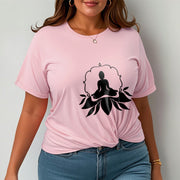 Buddha Stones Meditating Buddha Seated on Grass Tee T-shirt - image 14