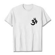 Buddha Stones Om Symbol Sanskrit Tee T-shirt - White - 2XL - image 8