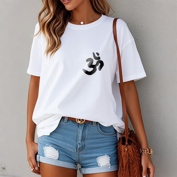 Buddha Stones Om Symbol Sanskrit Tee T-shirt - image 10