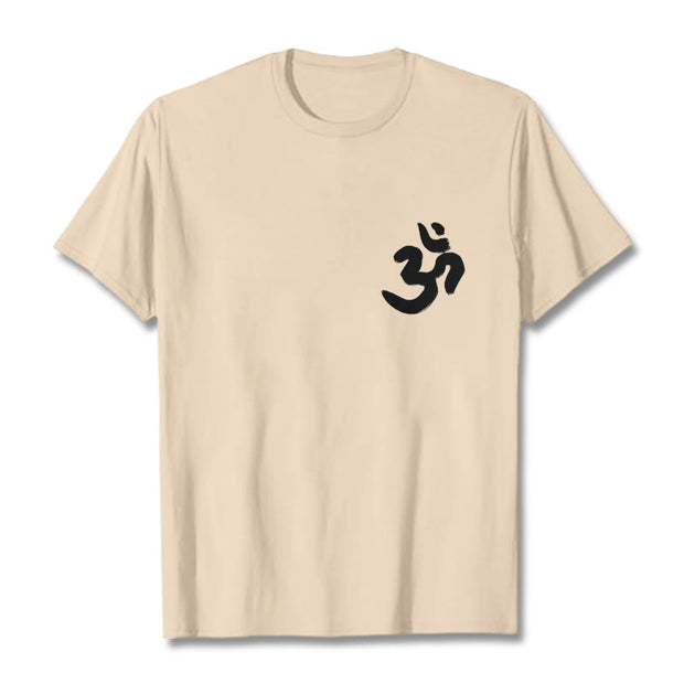 Buddha Stones Om Symbol Sanskrit Tee T-shirt - Bisque - 2XL - image 12