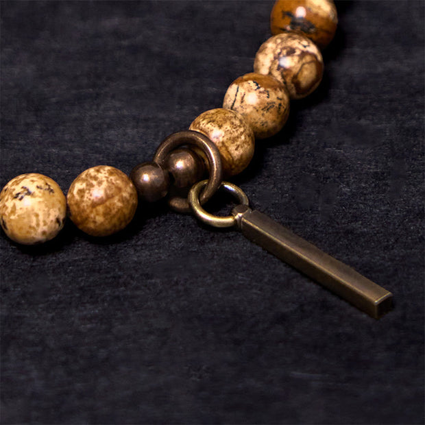 Buddha Stones Distressed Design Copper Luck Bracelet - image 6