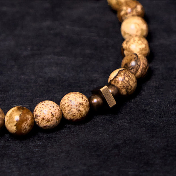 Buddha Stones Distressed Design Copper Luck Bracelet - image 7