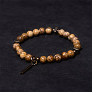 Buddha Stones Distressed Design Copper Luck Bracelet - 6.7in(17cm) - image 1