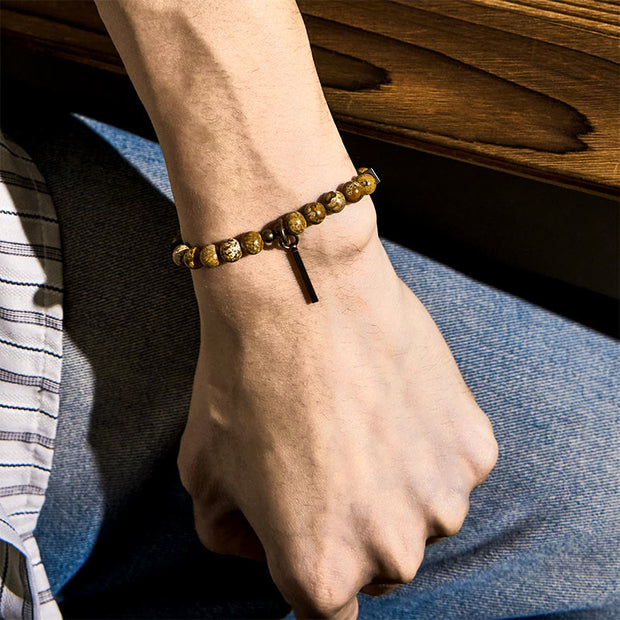 Buddha Stones Distressed Design Copper Luck Bracelet - image 5