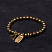 Buddha Stones "Wishing You Good Luck Always" Pure Copper Brass Bracelet Includes Gift Message Card - image 1