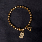 Buddha Stones "Wishing You Good Luck Always" Pure Copper Brass Bracelet Includes Gift Message Card - image 4