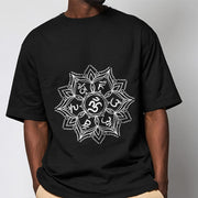 Buddha Stones Mandala Flower Om Mani Padme Hum Sanskrit Mantra Tee T-shirt - image 8