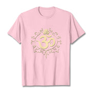 Buddha Stones Om Symbol Vines Lotus Flower Tee T-shirt - LightPink - 2XL - image 15