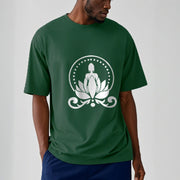 Buddha Stones Meditation Buddha Seated On A Lotus Flower Tee T-shirt - image 2