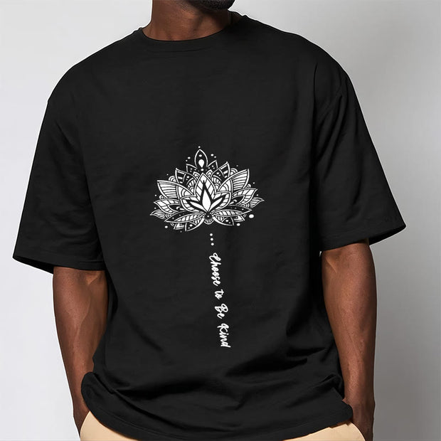 Buddha Stones Choose To Be Kind Geometric Flower Tee T-shirt - image 5
