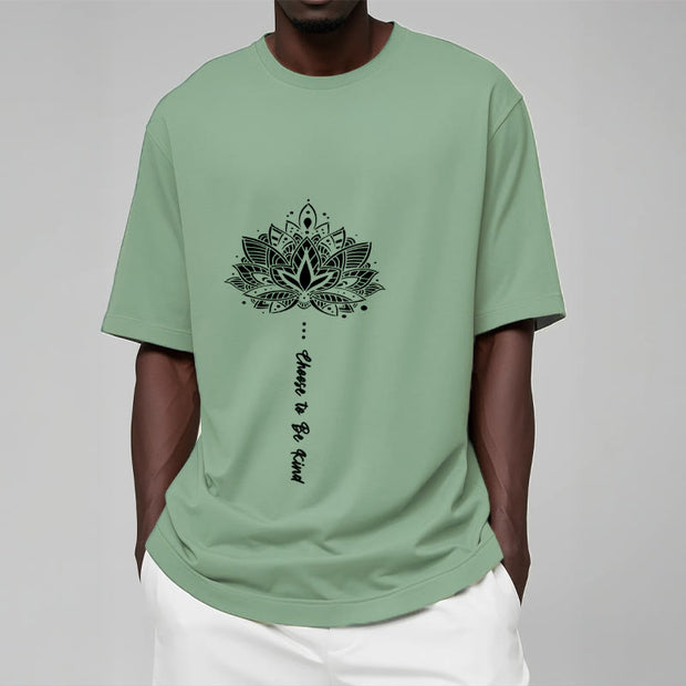 Buddha Stones Choose To Be Kind Geometric Flower Tee T-shirt - image 16