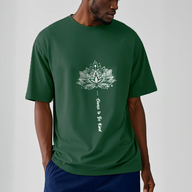 Buddha Stones Choose To Be Kind Geometric Flower Tee T-shirt - image 2