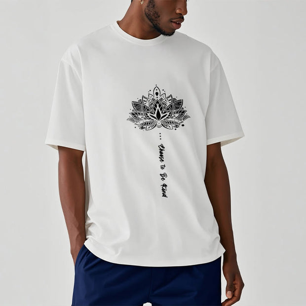 Buddha Stones Choose To Be Kind Geometric Flower Tee T-shirt - image 9