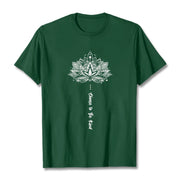 Buddha Stones Choose To Be Kind Geometric Flower Tee T-shirt - ForestGreen - 2XL - image 1
