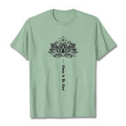 Buddha Stones Choose To Be Kind Geometric Flower Tee T-shirt - PaleGreen - 2XL - image 15