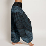 Buddha Stones Circular Mandala Design Women's Elastic Waist Harem Pants - image 7