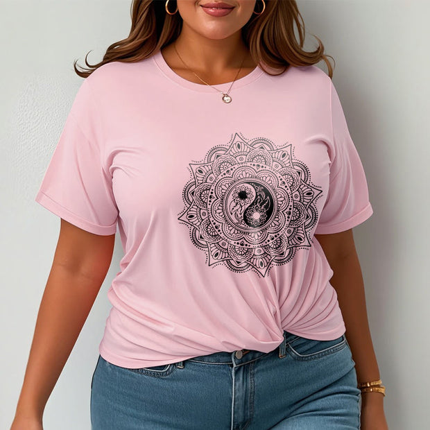 Buddha Stones Mandala YinYang Symbol Pattern Tee T-shirt - image 14