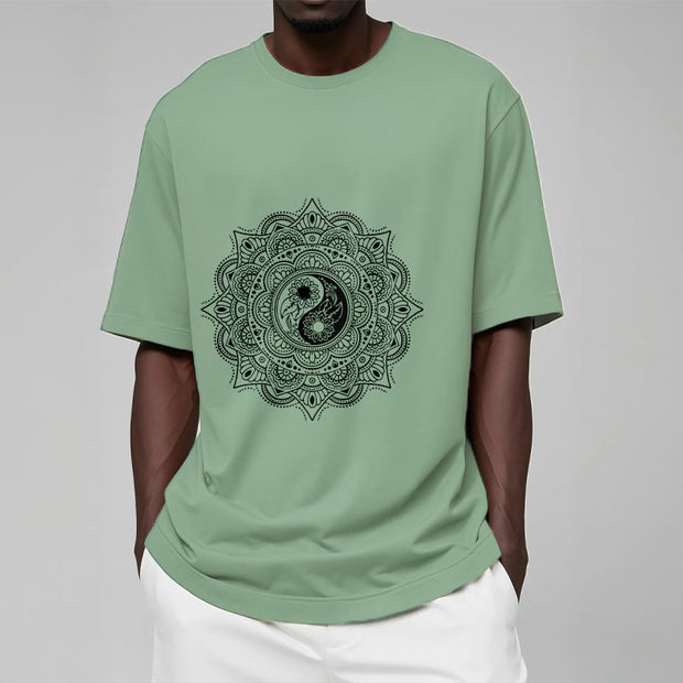 Buddha Stones Mandala YinYang Symbol Pattern Tee T-shirt - image 16