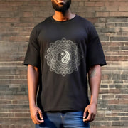 Buddha Stones Mandala YinYang Symbol Pattern Tee T-shirt - image 6