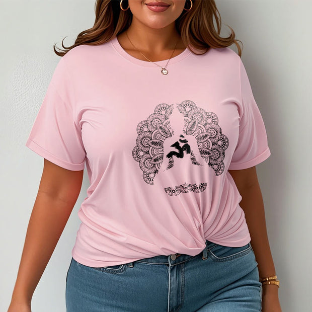 Buddha Stones Pure Color Mandala Om Symbol Pattern Tee T-shirt - image 14