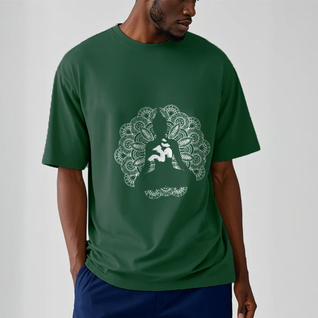 Buddha Stones Pure Color Mandala Om Symbol Pattern Tee T-shirt - image 12