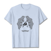 Buddha Stones Pure Color Mandala Om Symbol Pattern Tee T-shirt - LightCyan - 2XL - image 19