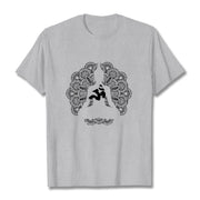 Buddha Stones Pure Color Mandala Om Symbol Pattern Tee T-shirt - LightGrey - 2XL - image 20