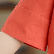 Buddha Stones Casual Plain Women's Half Sleeve Cotton Polyester T-shirt With Pockets - image 18
