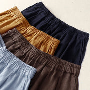 Buddha Stones Commute 7-8 Length Women's Harem Cotton Linen Pants With Pockets - image 22