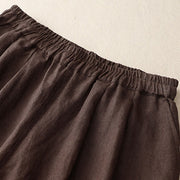 Buddha Stones Commute 7-8 Length Women's Harem Cotton Linen Pants With Pockets - image 18