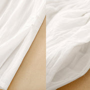 Buddha Stones Frog-Button Hem Slit Design Women's Wide Leg Cotton Linen Pants With Pockets - image 13