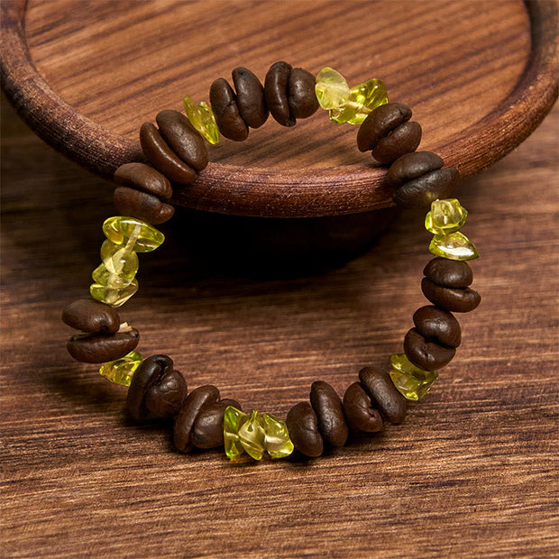 Buddha Stones Handmade Natural Coffee Beans Amethyst Citrine Amazonite Irregular Crystal Bracelet - image 38