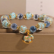 FREE Today: Harmony Strength Natural Candy Agate White Crystal Horse Bracelet - Candy Agate(Wrist Circumference: 15-19cm) - image 0
