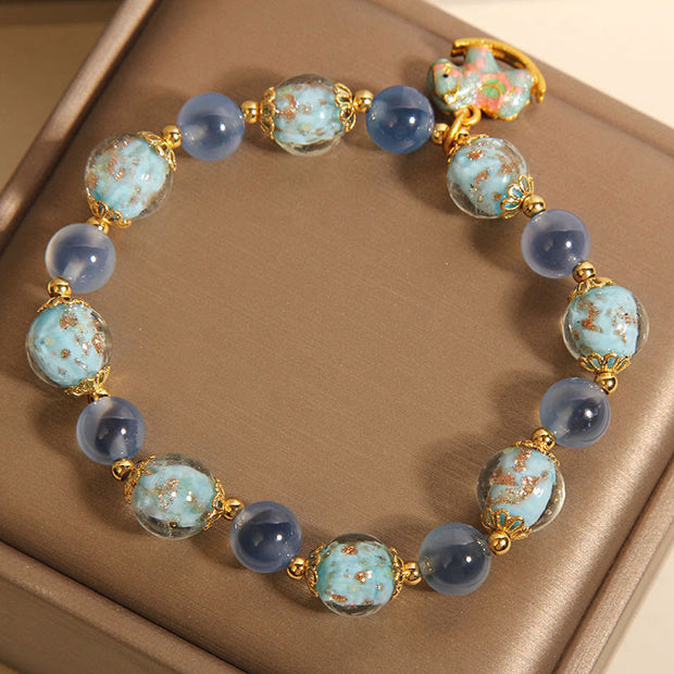 FREE Today: Harmony Strength Natural Candy Agate White Crystal Horse Bracelet - image 4