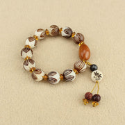 Buddha Stones Tibetan Mala White Bodhi Seed Peace Bracelet - image 2